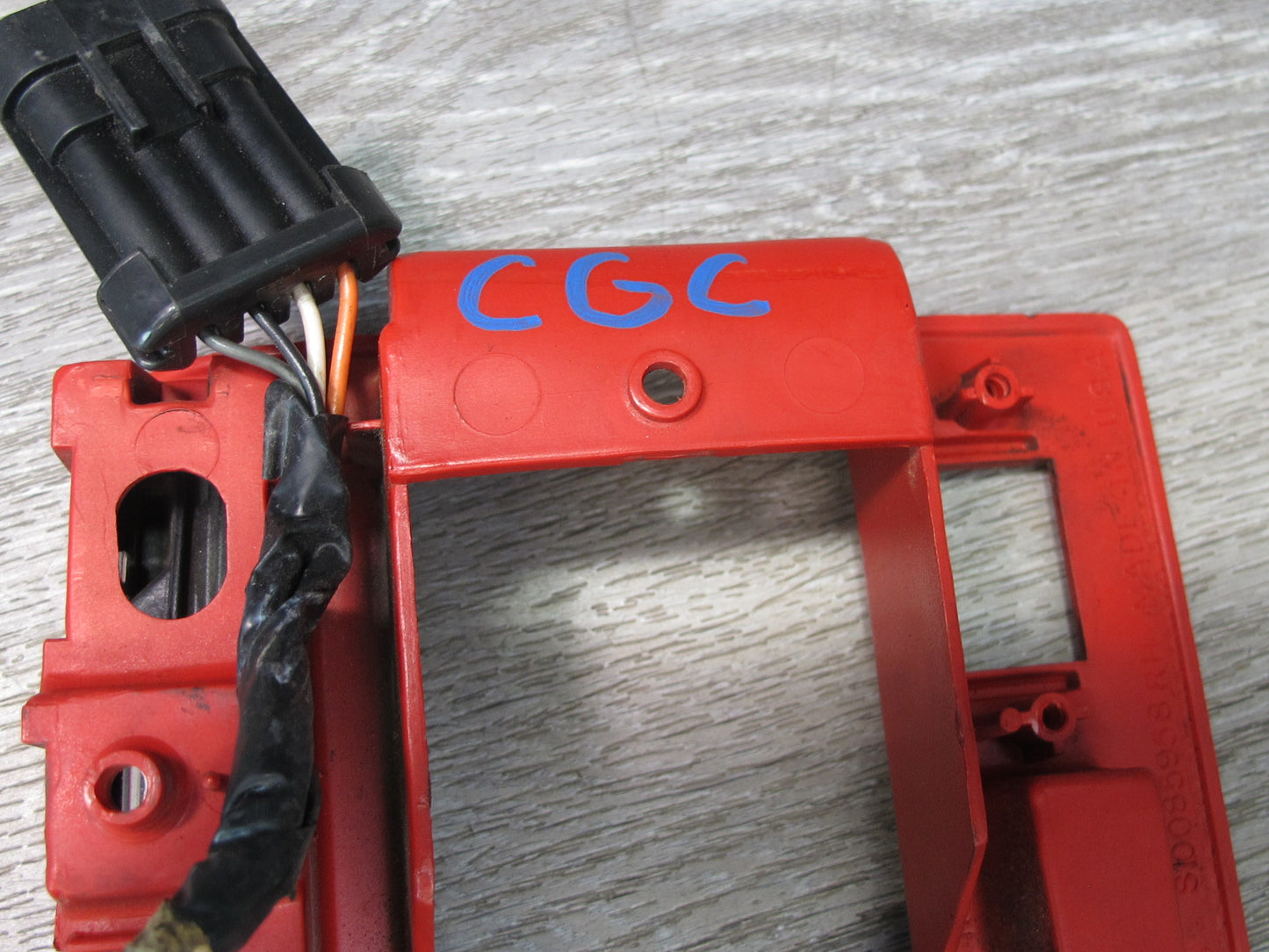 92-93 Chevrolet Corvette C4 Right Door Handle Trim & Window Switch Set RED OEM