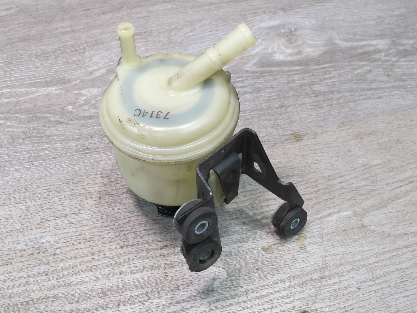 07-09 Nissan 350Z Z33 Convert Power Steering Fluid Reservoir Tank w Bracket OEM