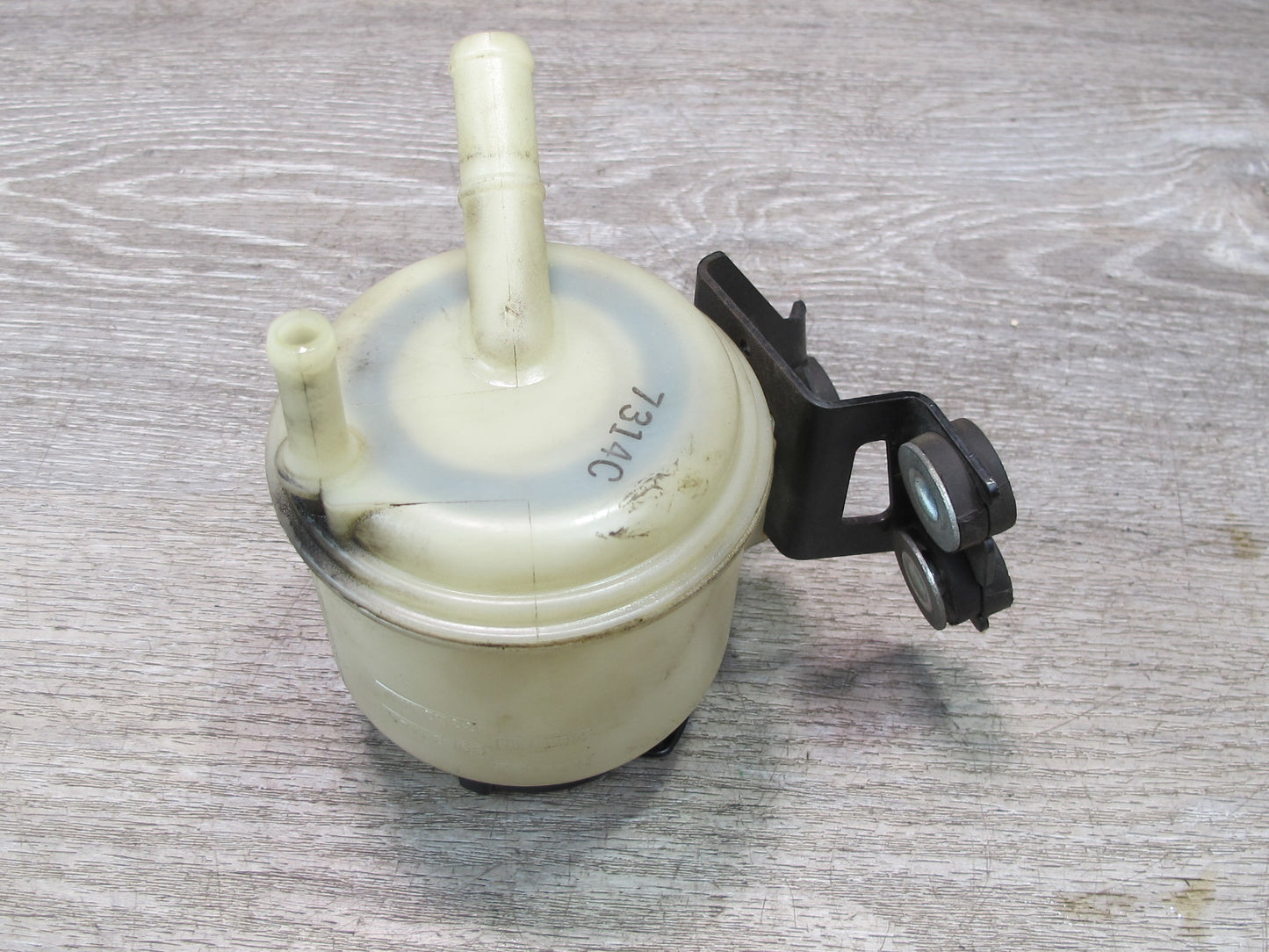 07-09 Nissan 350Z Z33 Convert Power Steering Fluid Reservoir Tank w Bracket OEM