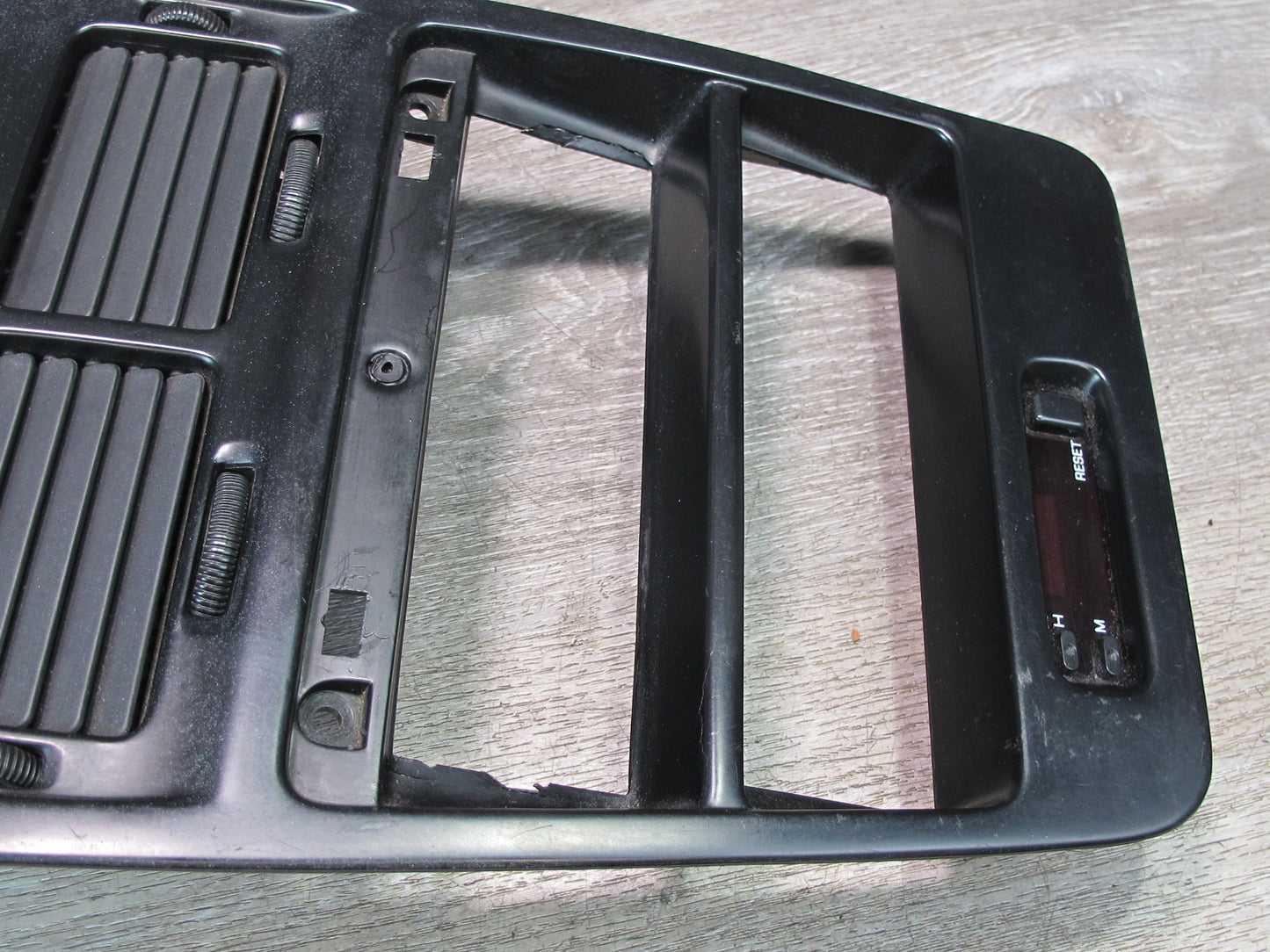 92-96 Nissan Z32 300ZX Dash Center Radio Climate Trim Panel Air Vent w Clock OEM