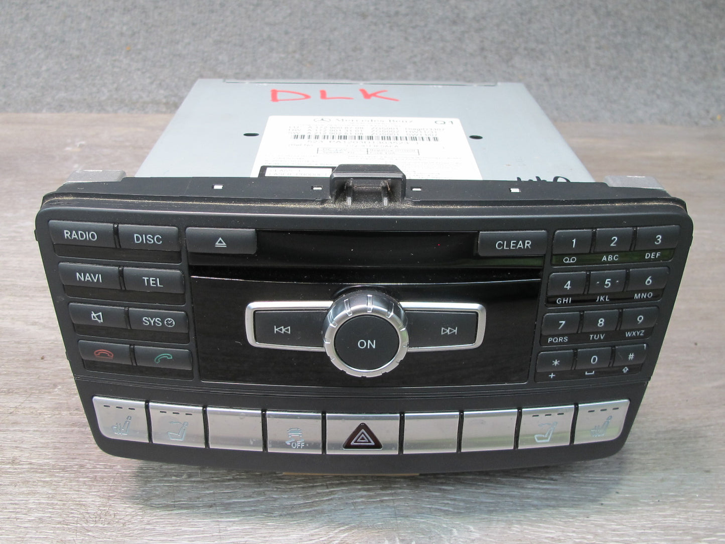 2012-2016 Mercedes R172 SLK Audio DVD CD Navigation Command Head Unit