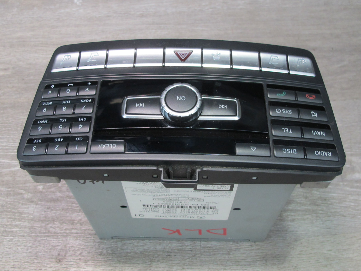 2012-2016 Mercedes R172 SLK Audio DVD CD Navigation Command Head Unit