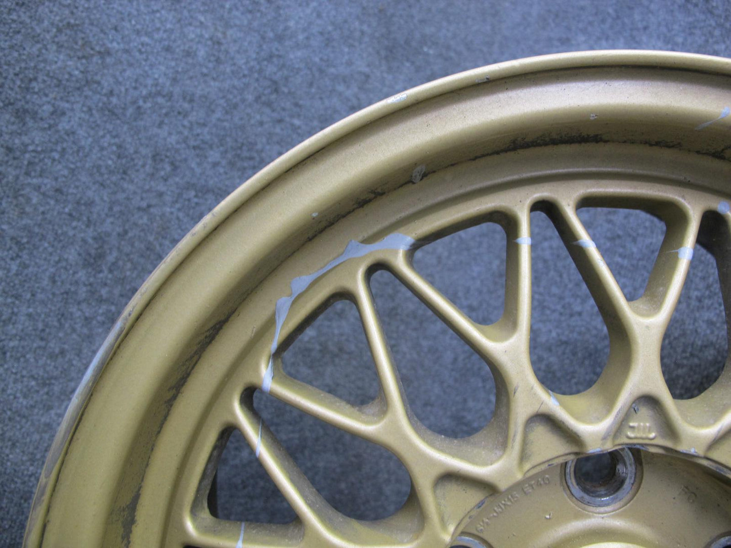 86-91 Mazda FC3S RX7 Factory BBS R15 15" Forged Wheel Rim 15x6.5J ET40 OEM