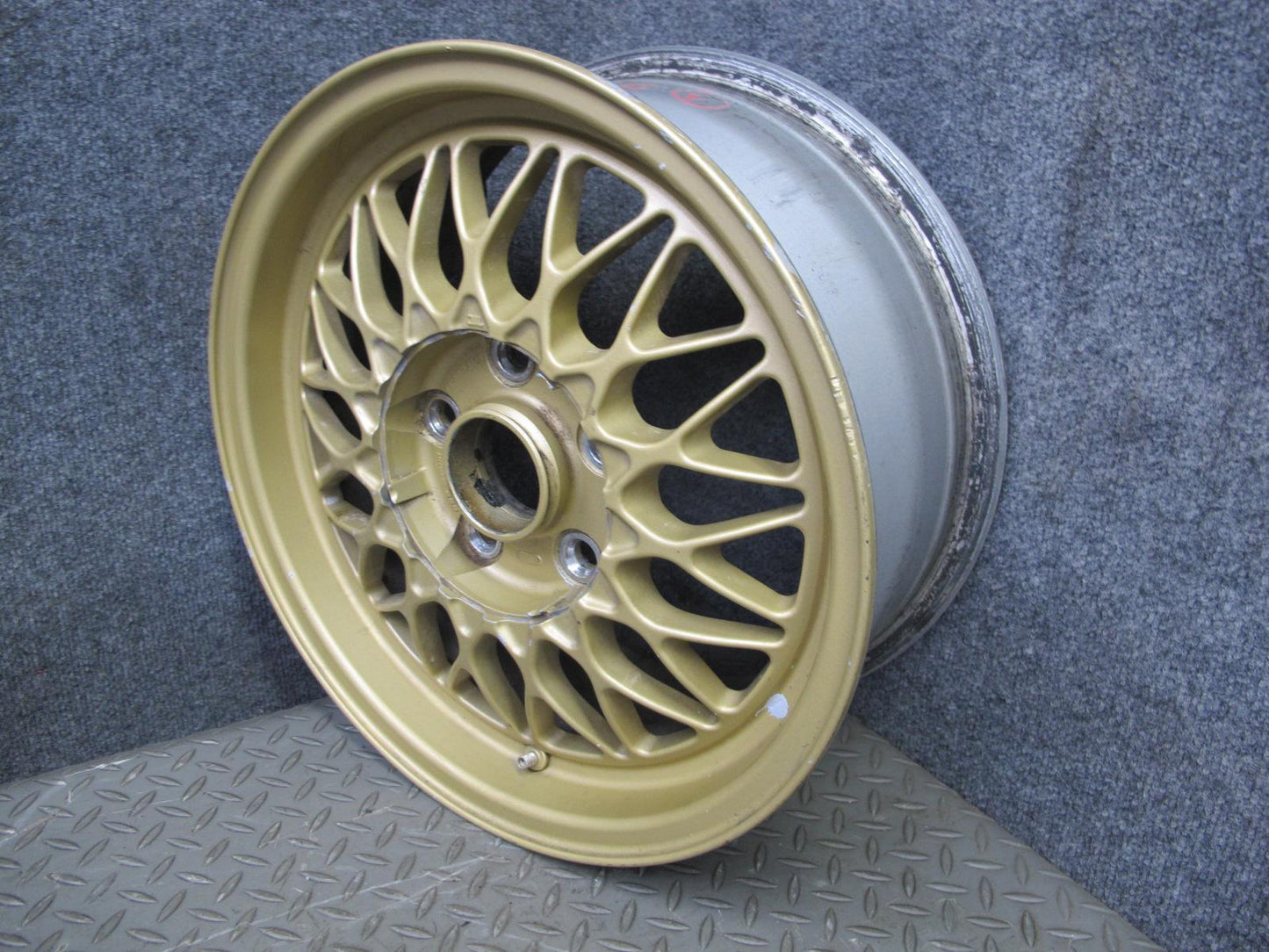 86-91 Mazda FC3S RX7 Factory BBS R15 15" Forged Wheel Rim 15x6.5J ET40 OEM