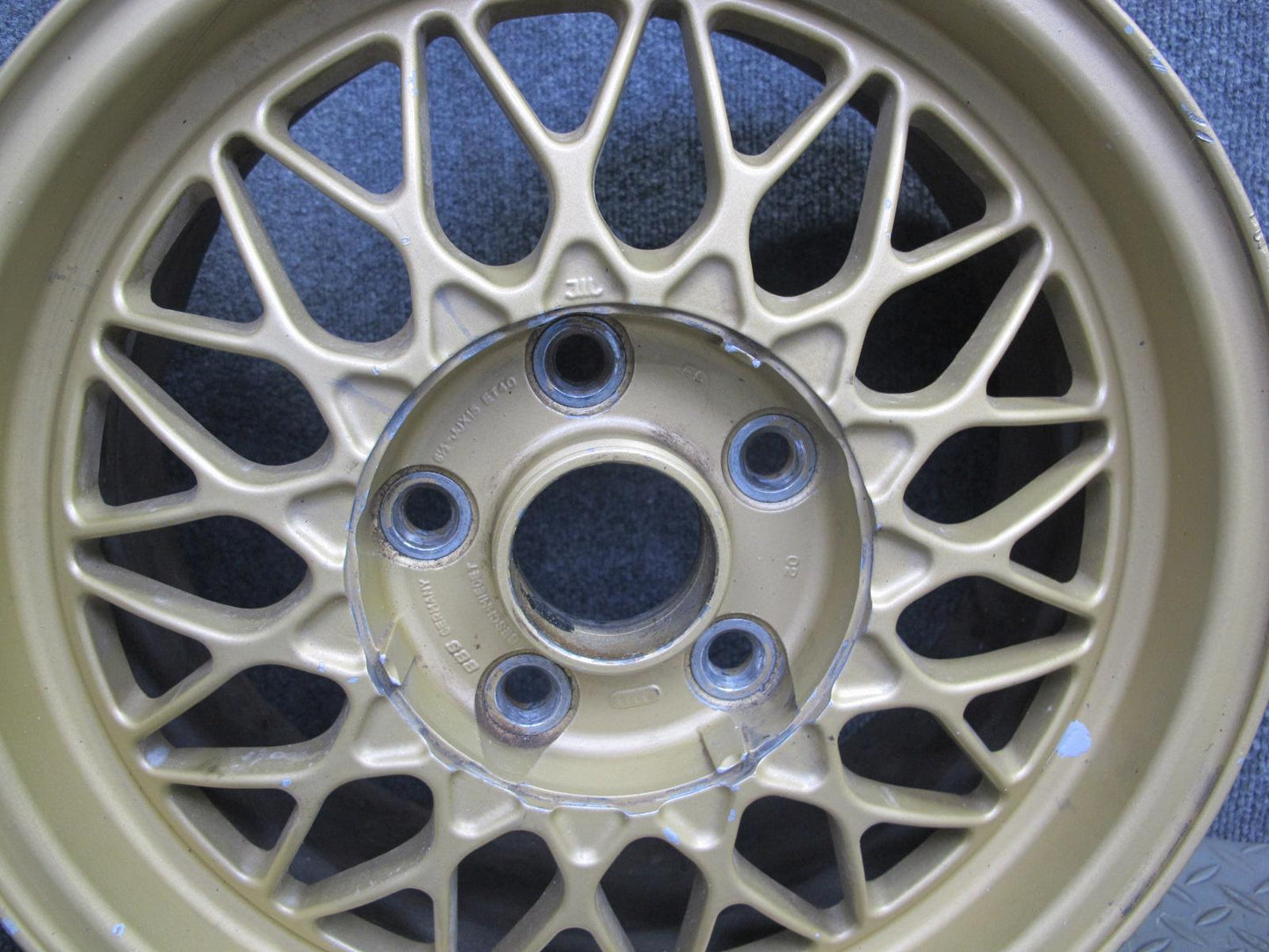 86-91 Mazda FC3S RX7 Factory BBS R15 15" Forged Wheel Rim 15x6.5J ET40 OEM