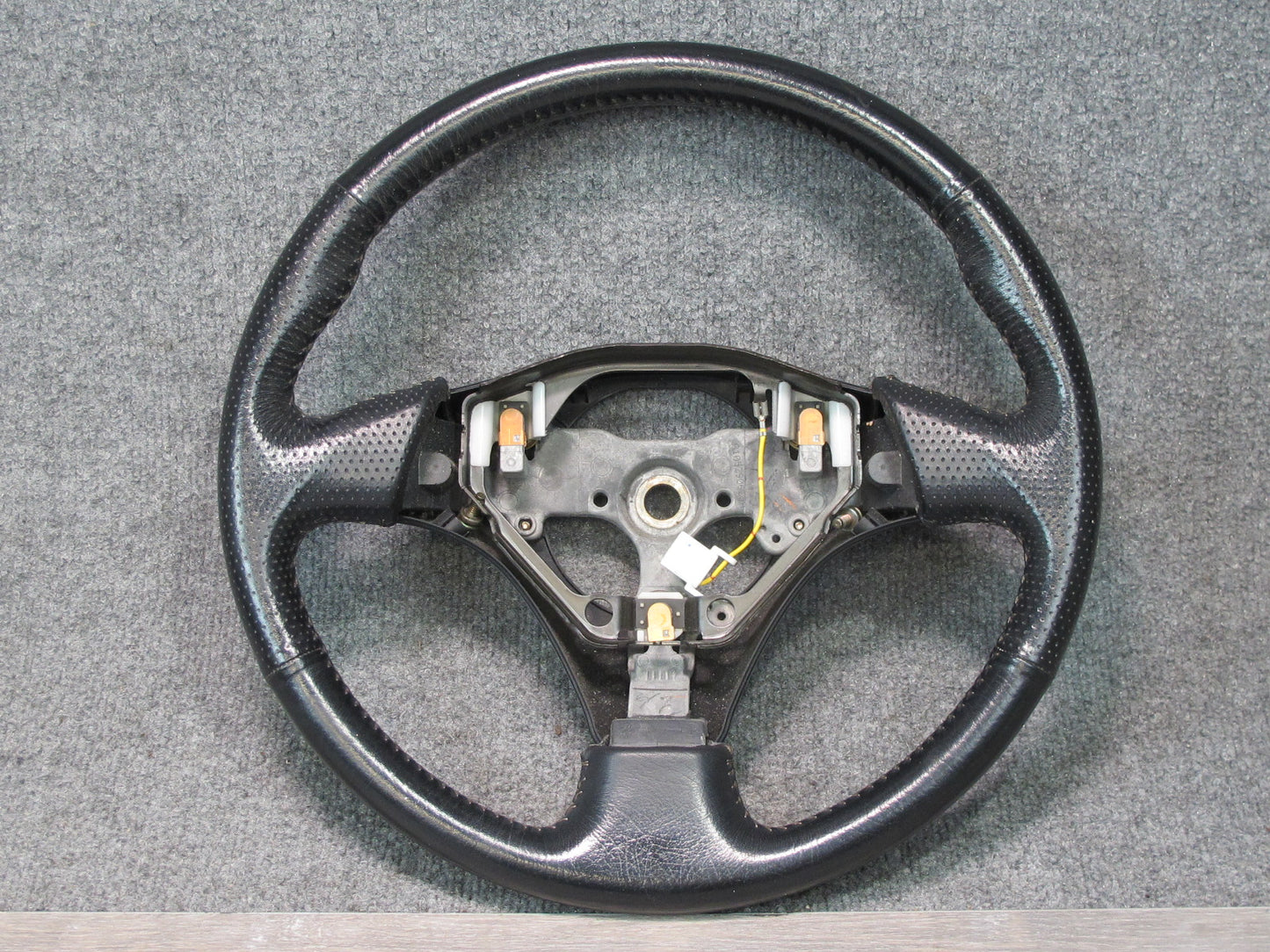 00-05 Toyota MR2 Spyder ZZW30L M/T Leather Steering Black OEM