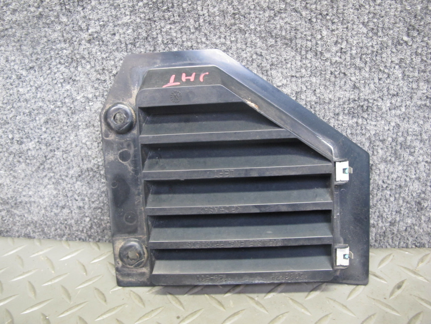 2003 Hummer H2 Front Left & Right Side Fender Grille Moldng Black Set of 2