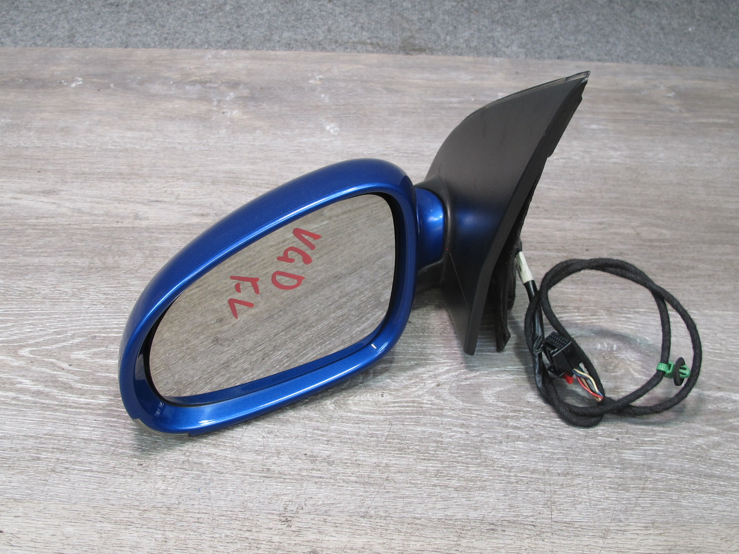 06-09 VW Rabbit GTI R32 Left Door Side View Power Heated Mirror Deepblue OEM