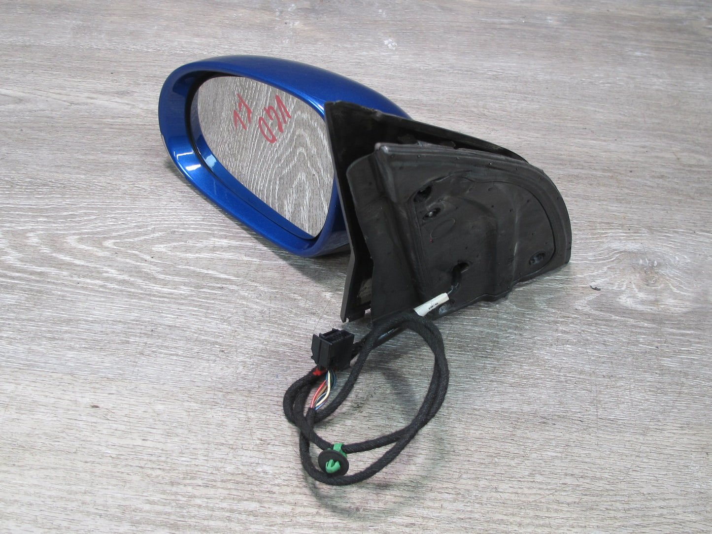 06-09 VW Rabbit GTI R32 Left Door Side View Power Heated Mirror Deepblue OEM