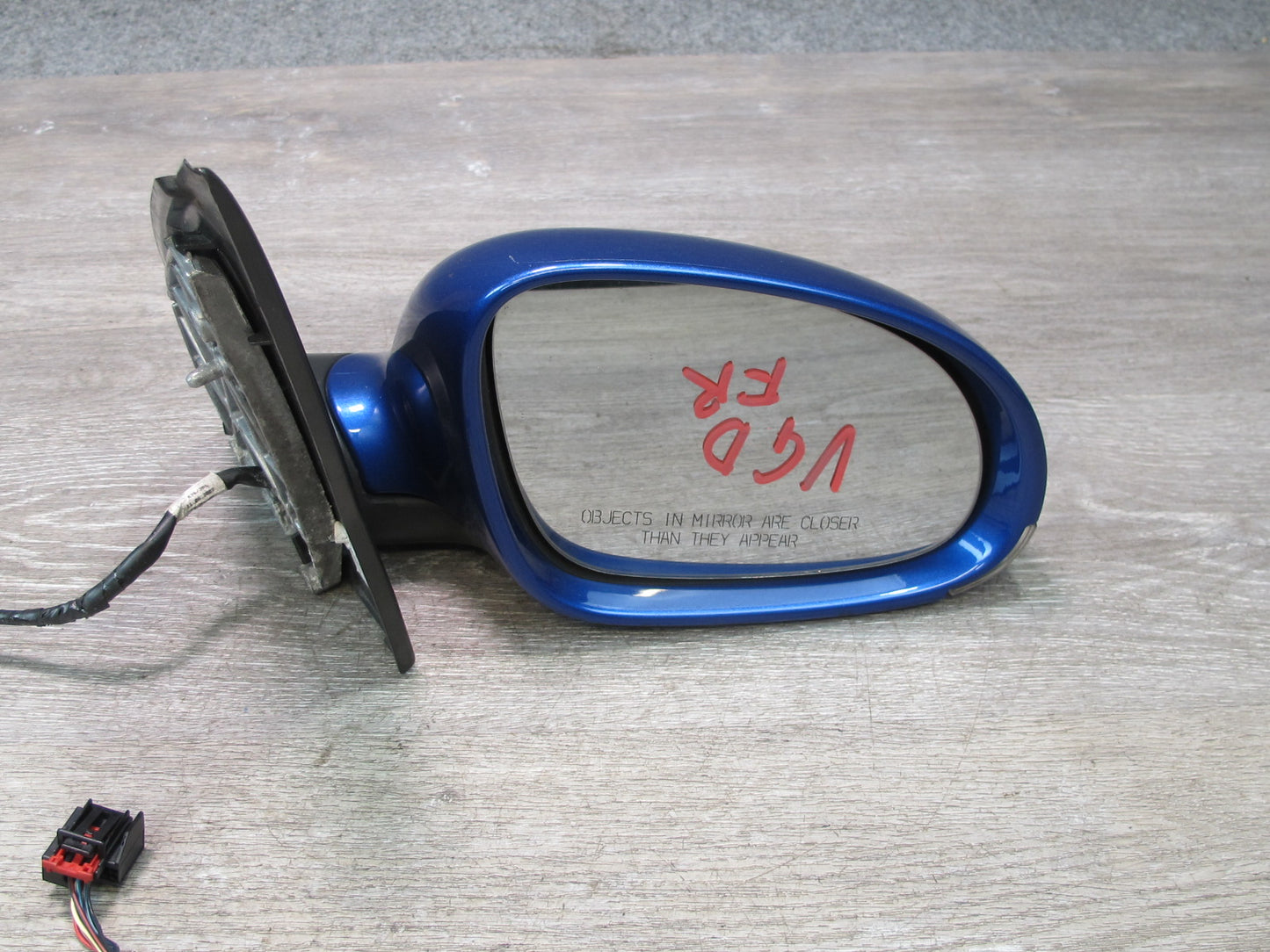 06-09 VW Rabbit GTI R32 Right Door Side View Power Heated Mirror Deepblue OEM