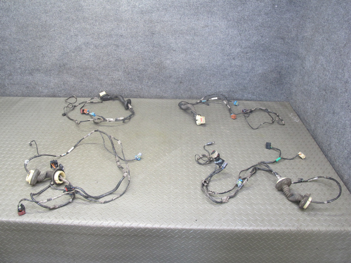 2003-2007 Hummer H2 Front & Rear Left Right Side Door Wiring Wire Harness Set