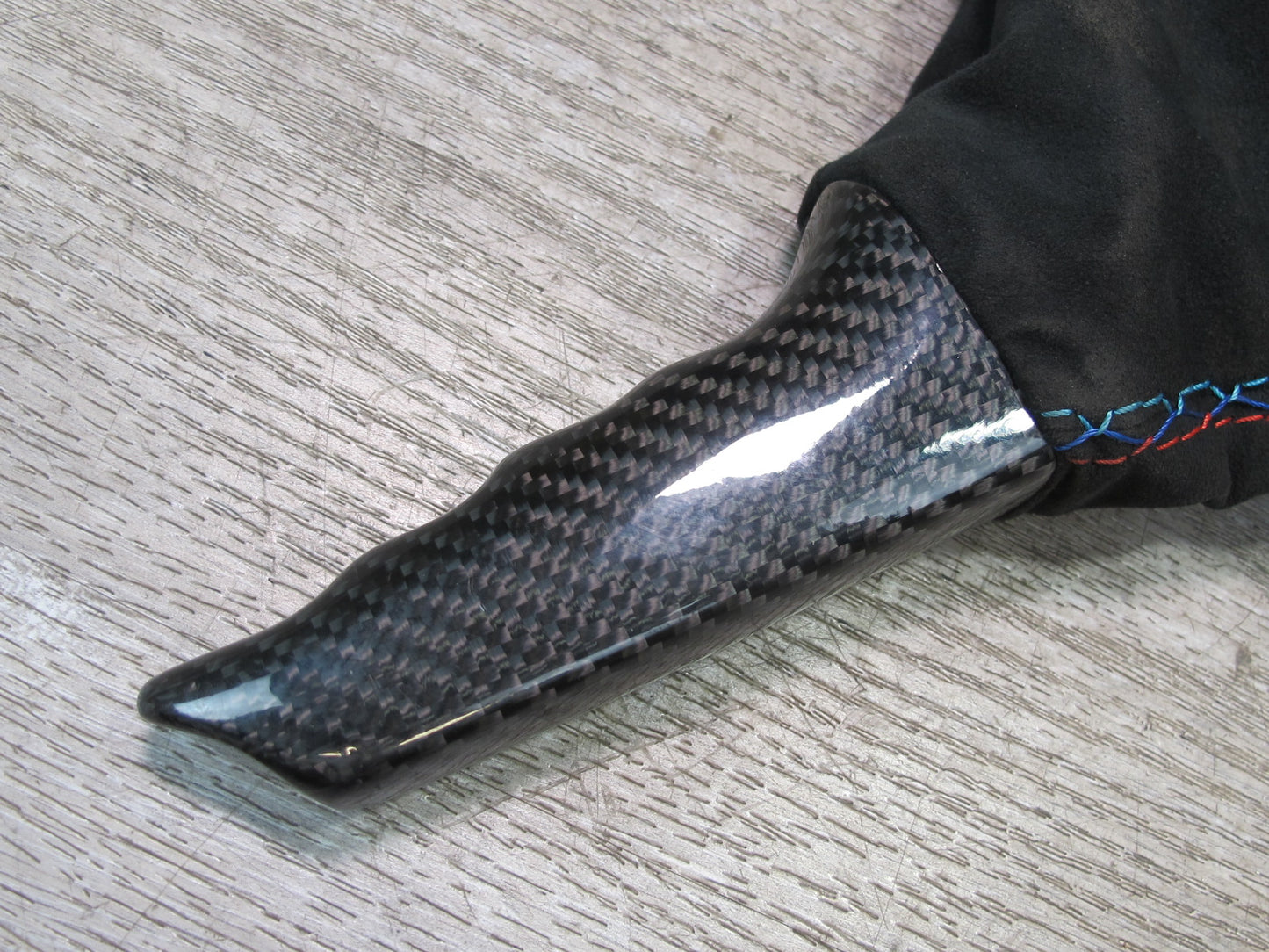 2006-2010 BMW E63 E64 Aftermarket Alcantara Carbon Parking Brake Handle w Boot