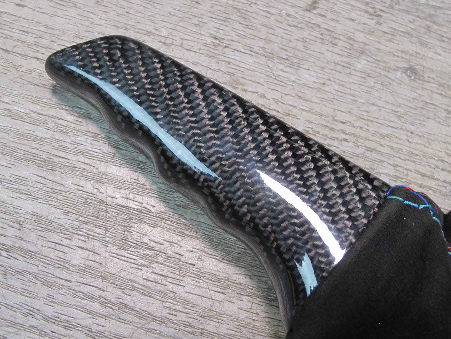 2006-2010 BMW E63 E64 Aftermarket Alcantara Carbon Parking Brake Handle w Boot