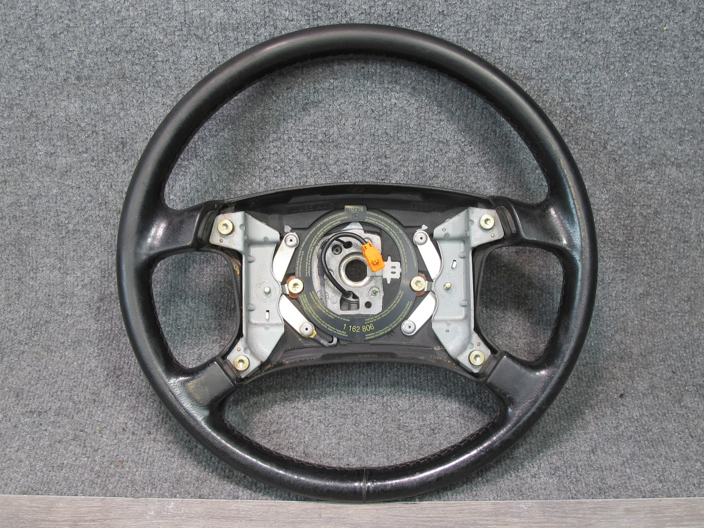 94-95 BMW E34 5-SERIES A/T Leather Steering Black 1162806 OEM