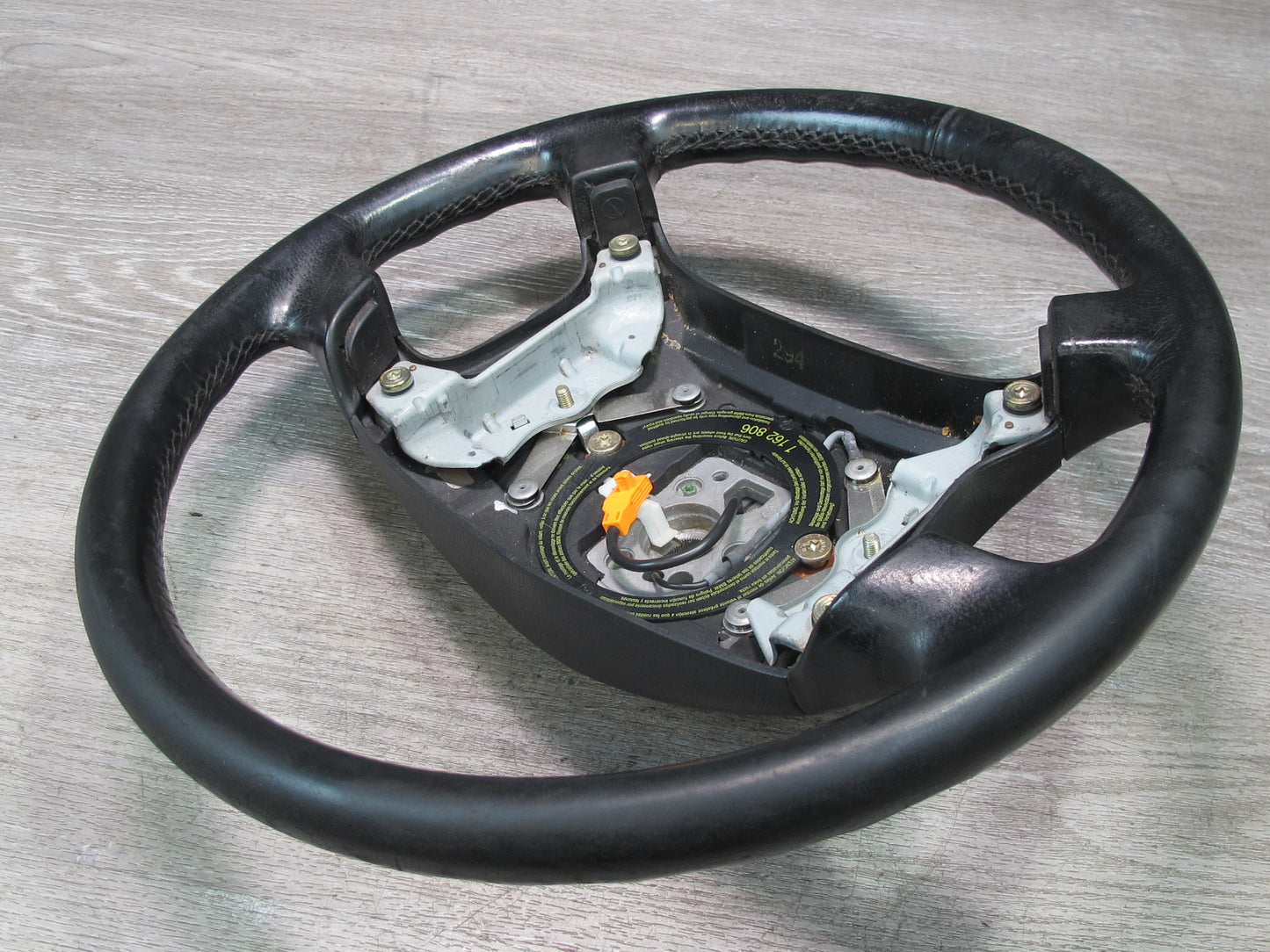 94-95 BMW E34 5-SERIES A/T Leather Steering Black 1162806 OEM