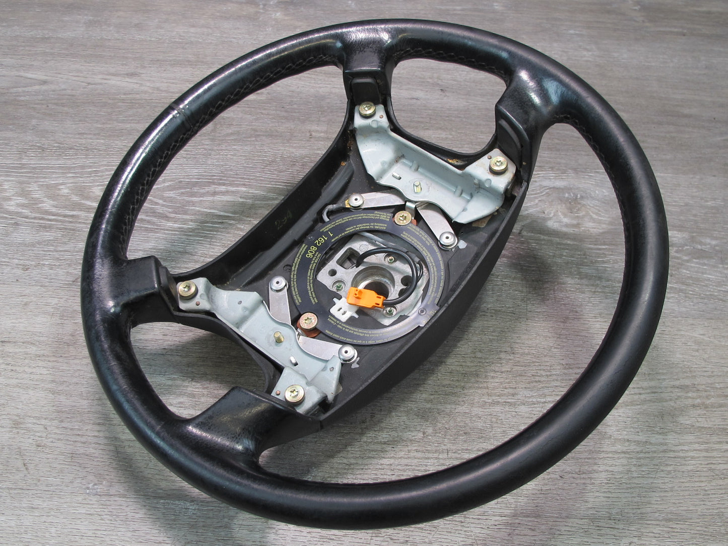 94-95 BMW E34 5-SERIES A/T Leather Steering Black 1162806 OEM