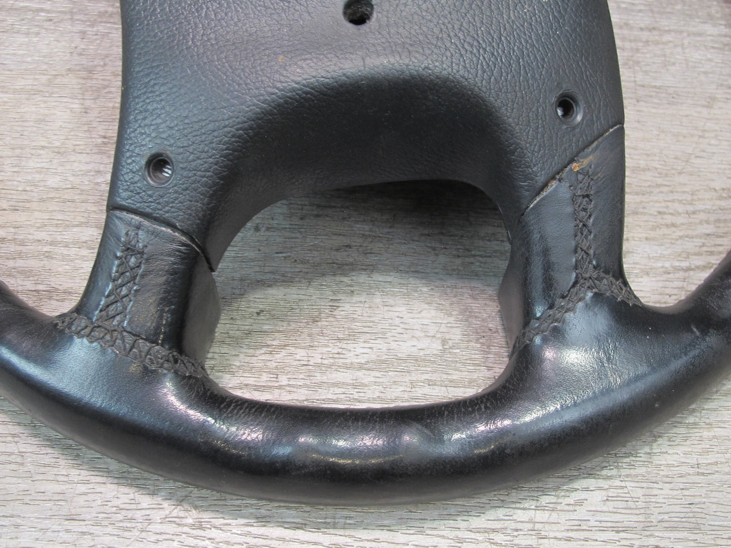 94-95 BMW E34 5-SERIES A/T Leather Steering Black 1162806 OEM