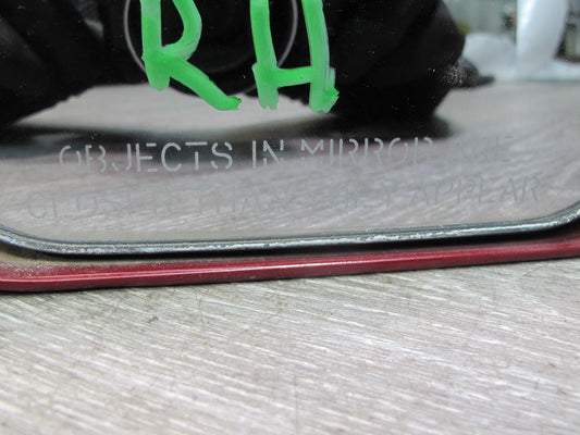 86-88 Toyota Supra MK3 Right Door Side View Exterior Power Mirror RED Pearl OEM