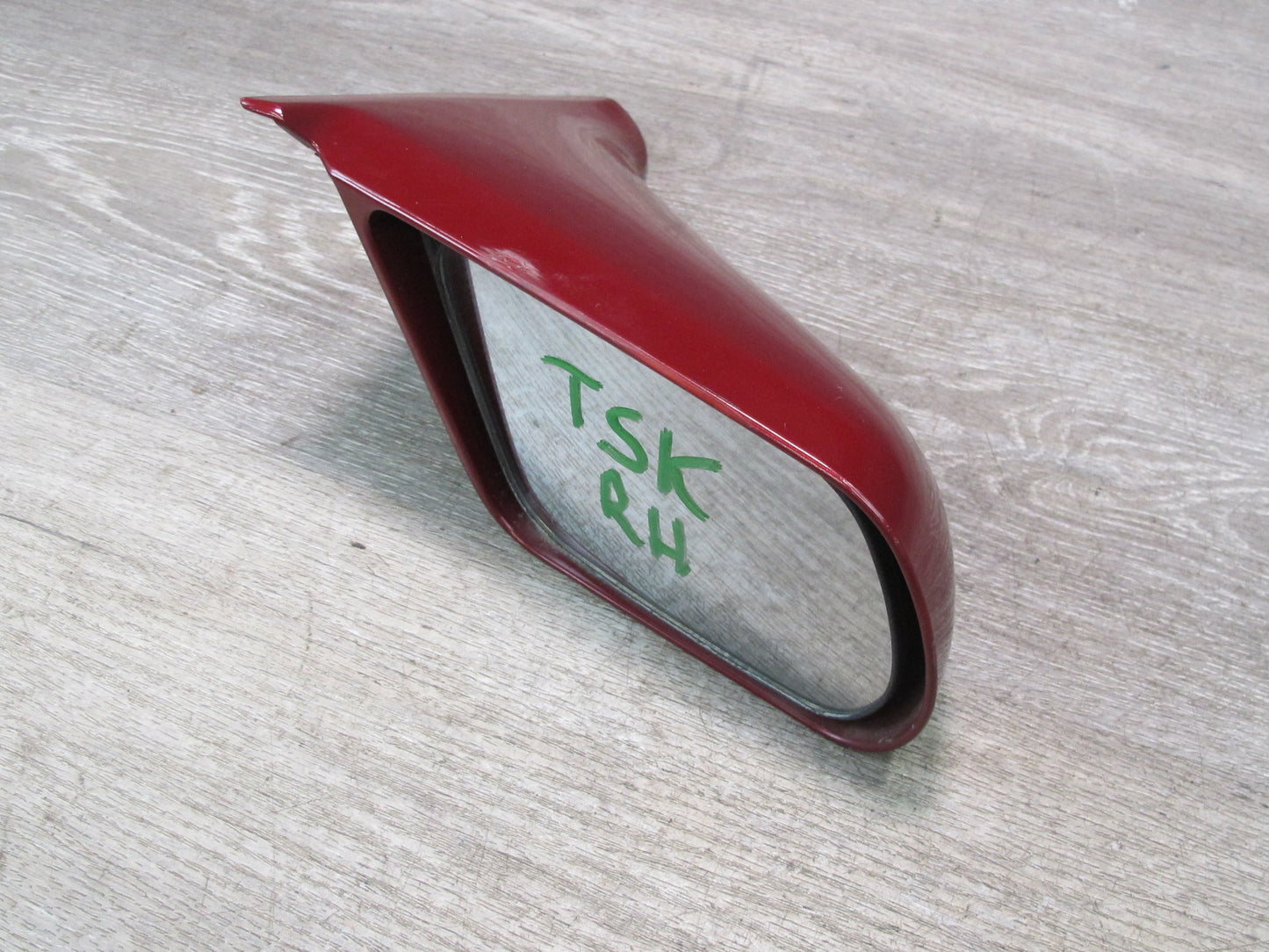 86-88 Toyota Supra MK3 Right Door Side View Exterior Power Mirror RED Pearl OEM