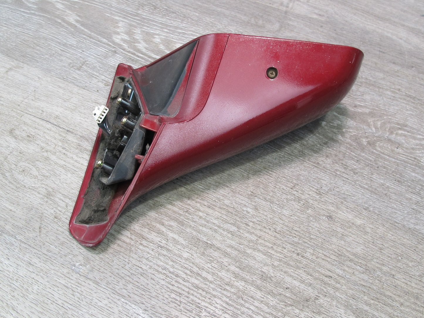 86-88 Toyota Supra MK3 Right Door Side View Exterior Power Mirror RED Pearl OEM