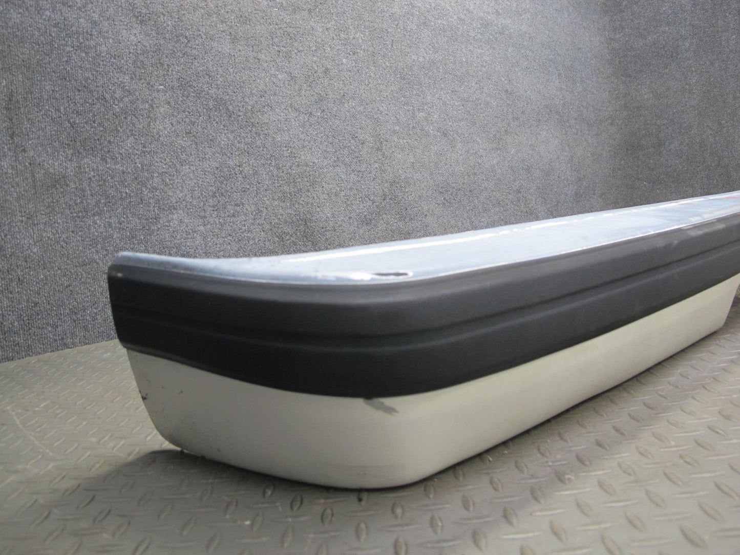 84-85 Mazda RX7 FB Rear Bumper Cover Dover White w Shock Absorber OEM