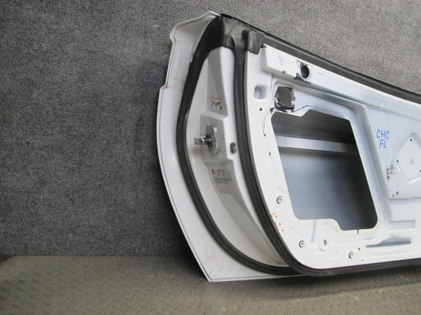 05-13 Chevrolet Corvette C6 Left Door Shell Panel Arctic White OEM