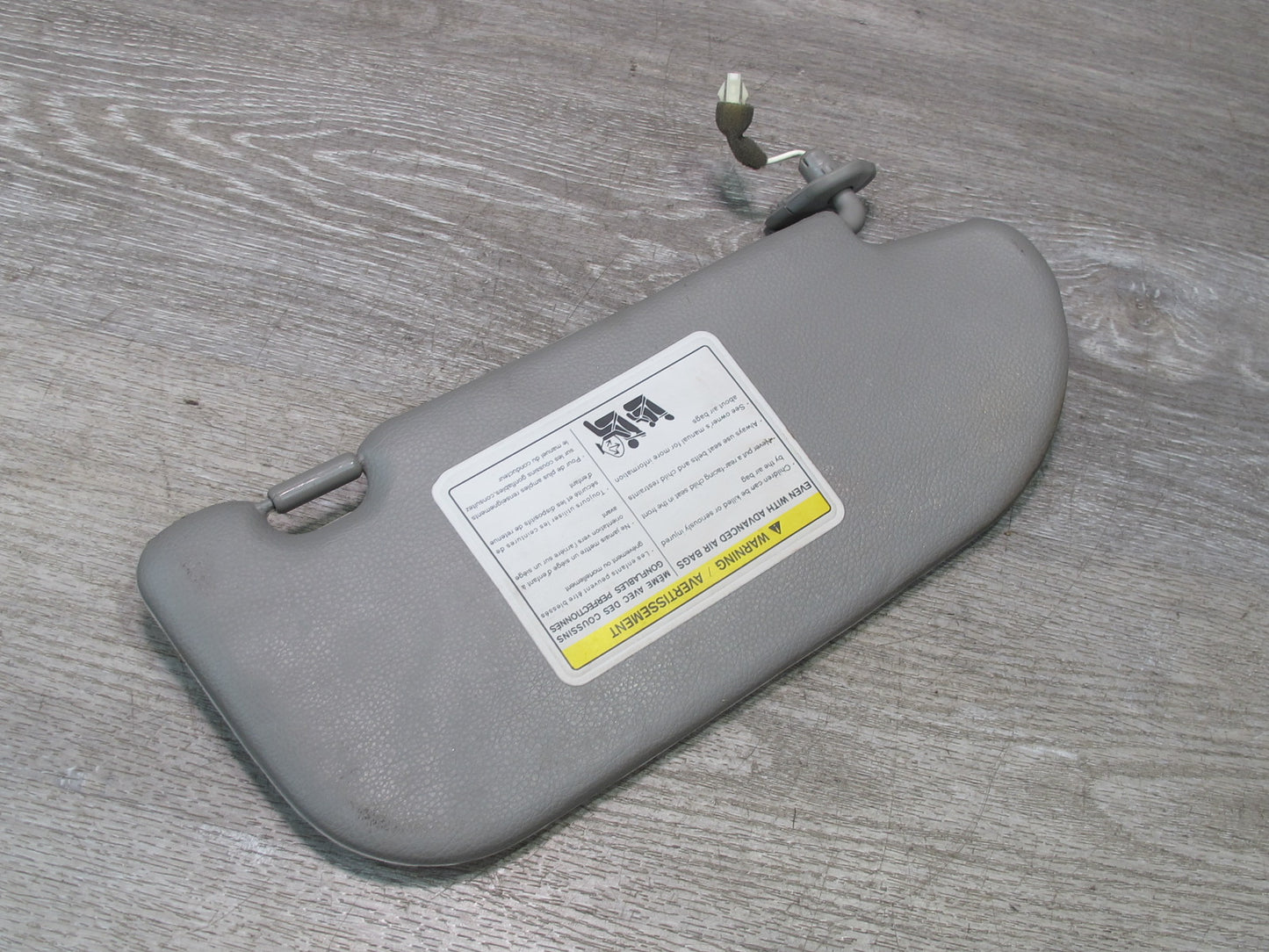 07-08 Nissan 350Z Z33 Convertible Set of 2 Left & Right Sun Visor  Gray OEM