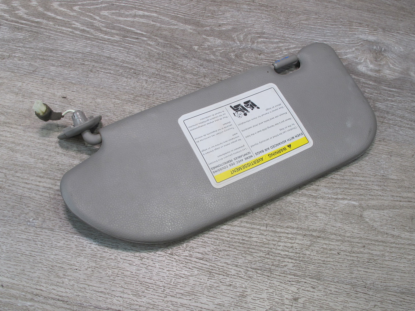 07-08 Nissan 350Z Z33 Convertible Set of 2 Left & Right Sun Visor  Gray OEM