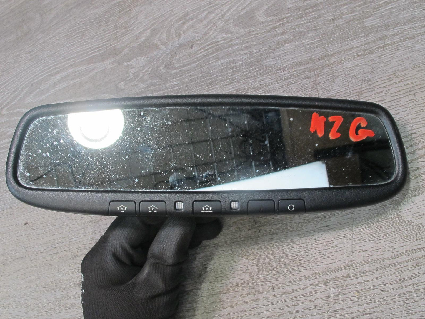 06-09 Nissan 350Z Convert Auto Dimming Interior Rear View Mirror w Homelink OEM