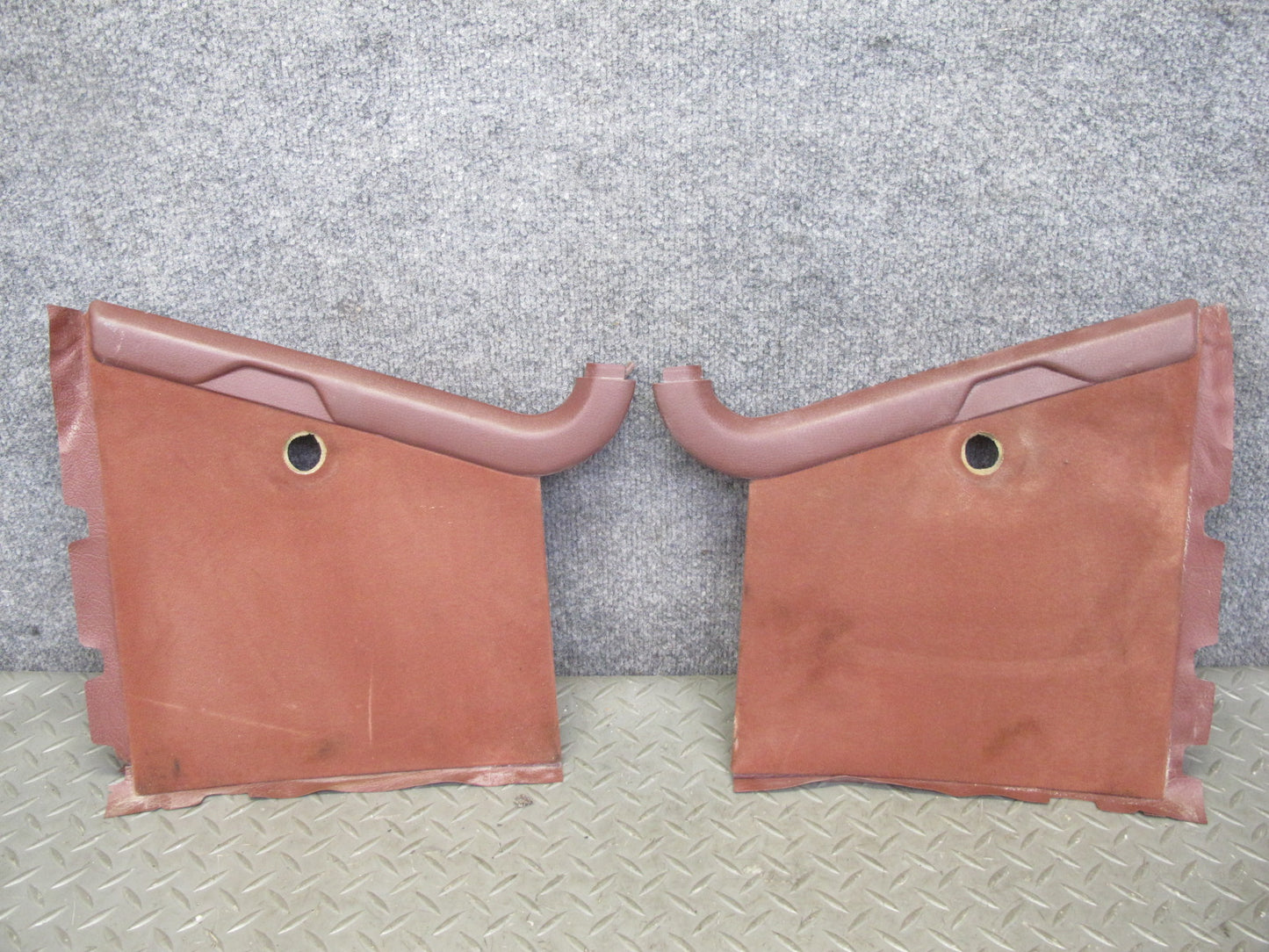 84-85 Mazda RX7 FB Set of 4 Upper & Lower B Pillar Trim Panel Cover RED OEM