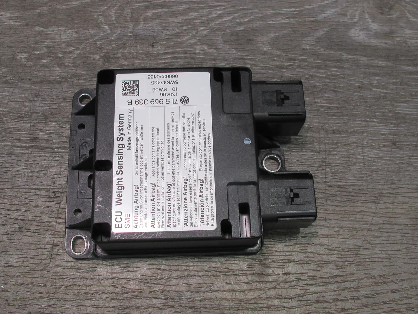 2003-2010 Porsche Cayenne 955 Weight Sensor Control Module 7L5959339B
