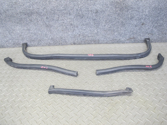 01-06 BMW E46 Convertible Roll Bar Exterior Weatherstrip Rubber Seal Set OEM