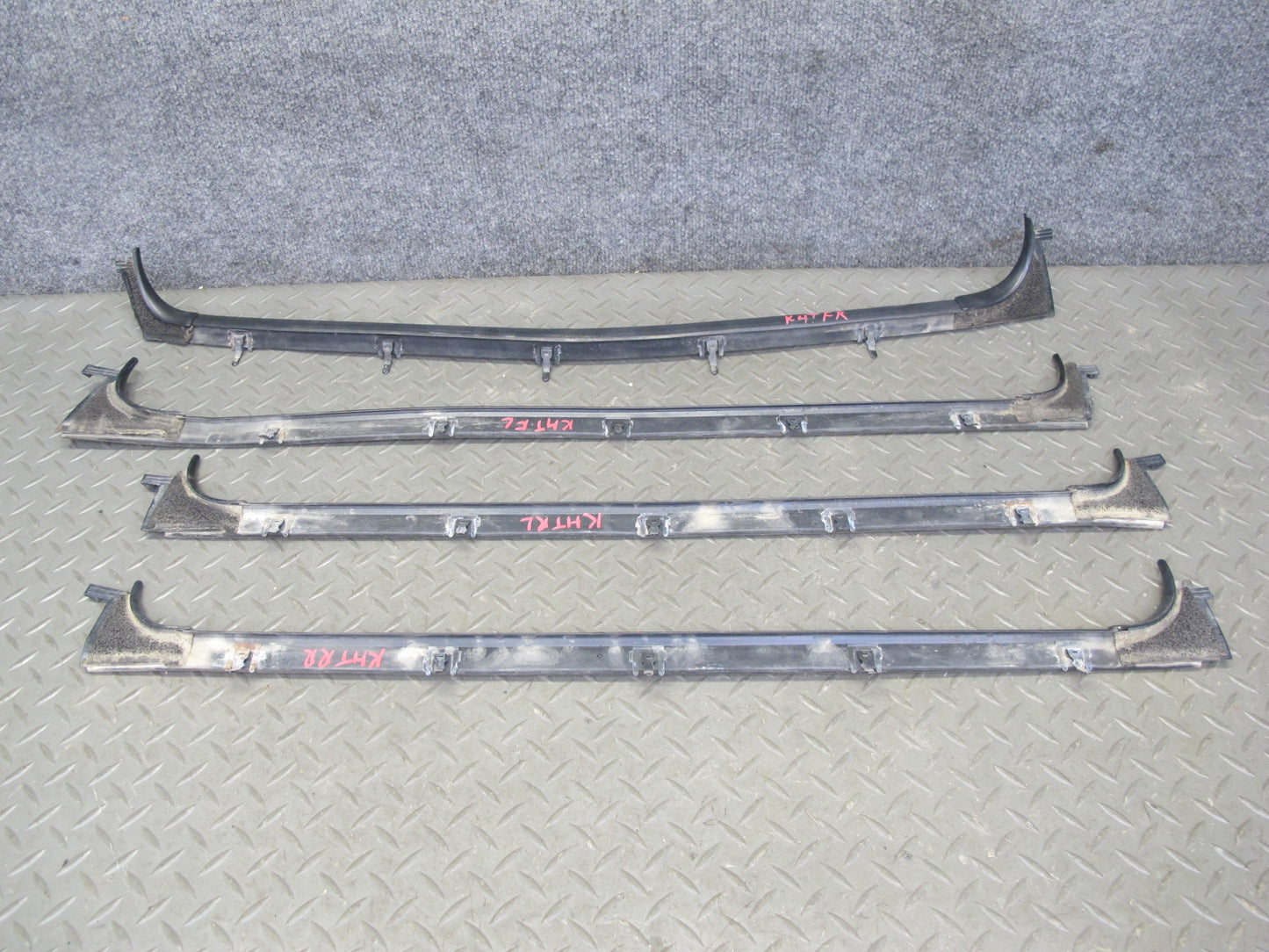 2003-2009 Hummer H2 Front & Rear Window Outer Inner Weatherstrip Rubber Seal Set
