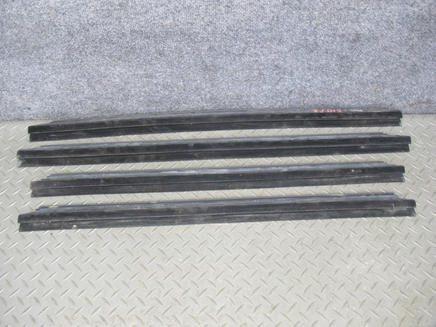 2003-2009 Hummer H2 Front & Rear Window Outer Inner Weatherstrip Rubber Seal Set
