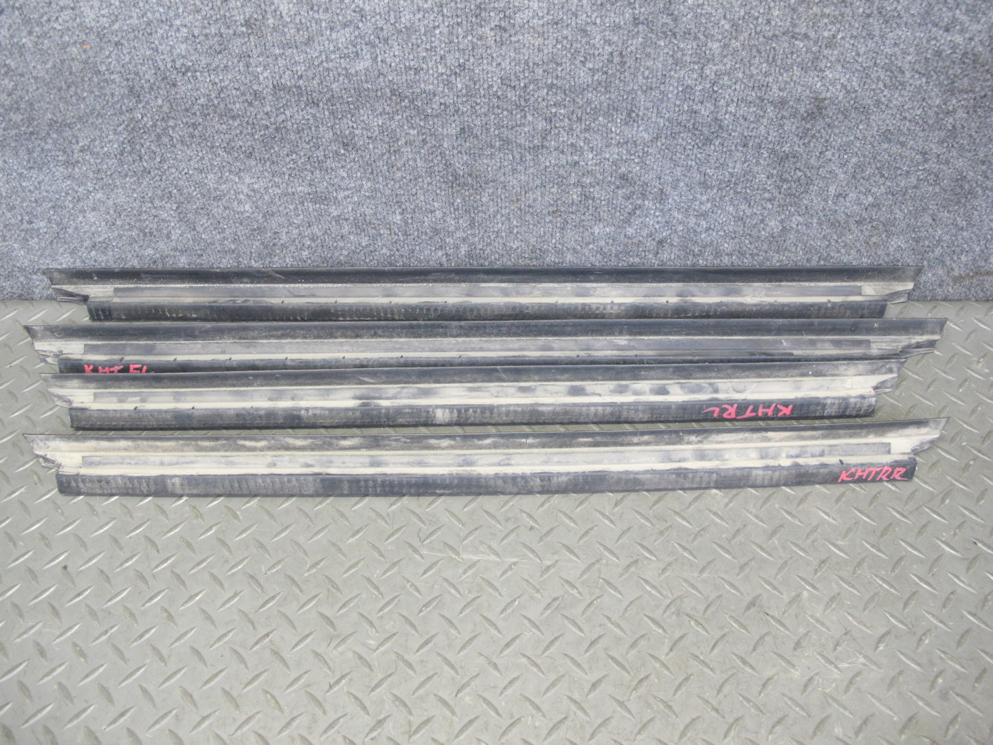 2003-2009 Hummer H2 Front & Rear Window Outer Inner Weatherstrip Rubber Seal Set