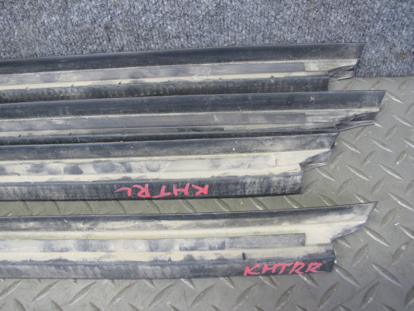 2003-2009 Hummer H2 Front & Rear Window Outer Inner Weatherstrip Rubber Seal Set