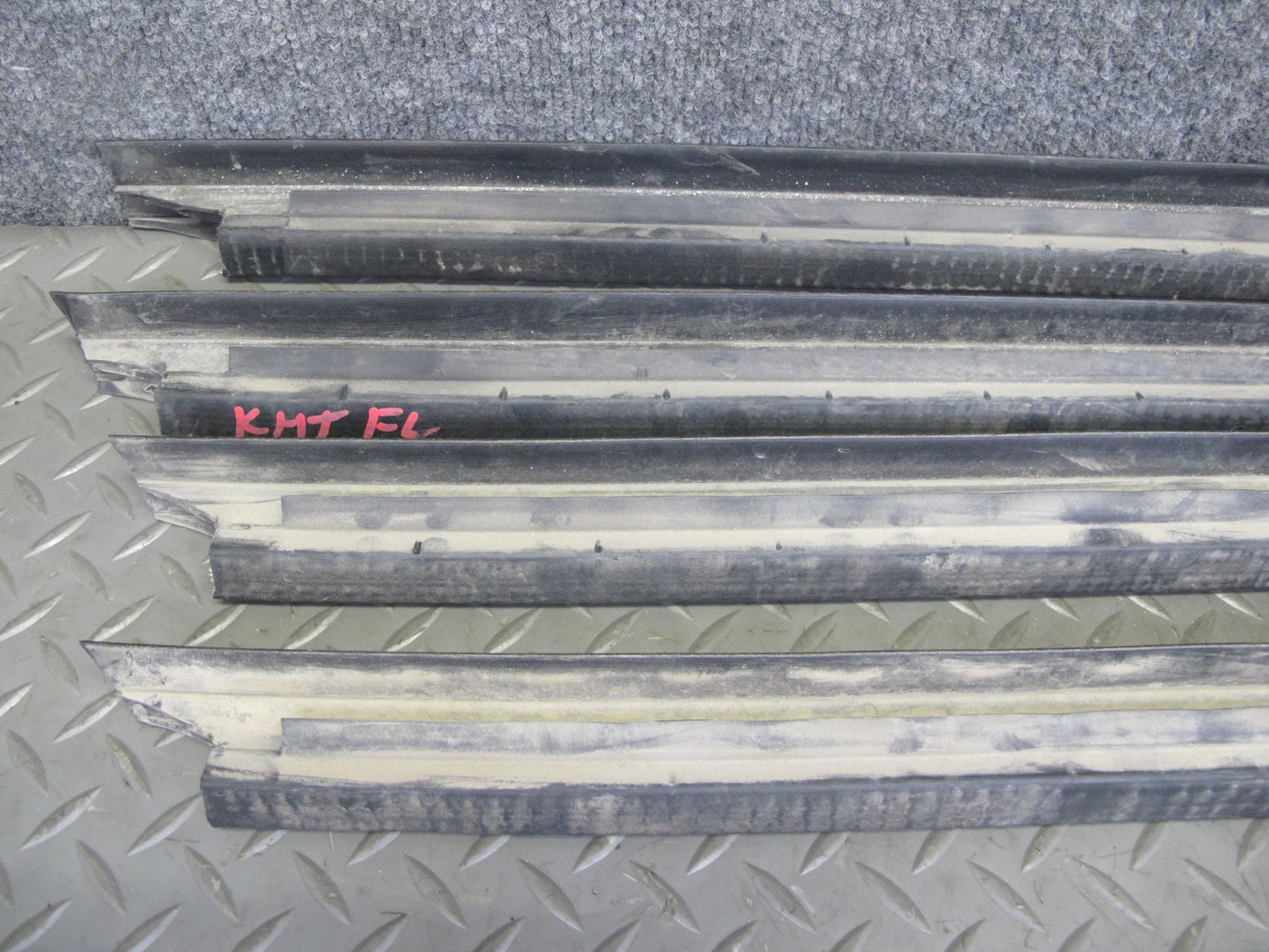 2003-2009 Hummer H2 Front & Rear Window Outer Inner Weatherstrip Rubber Seal Set