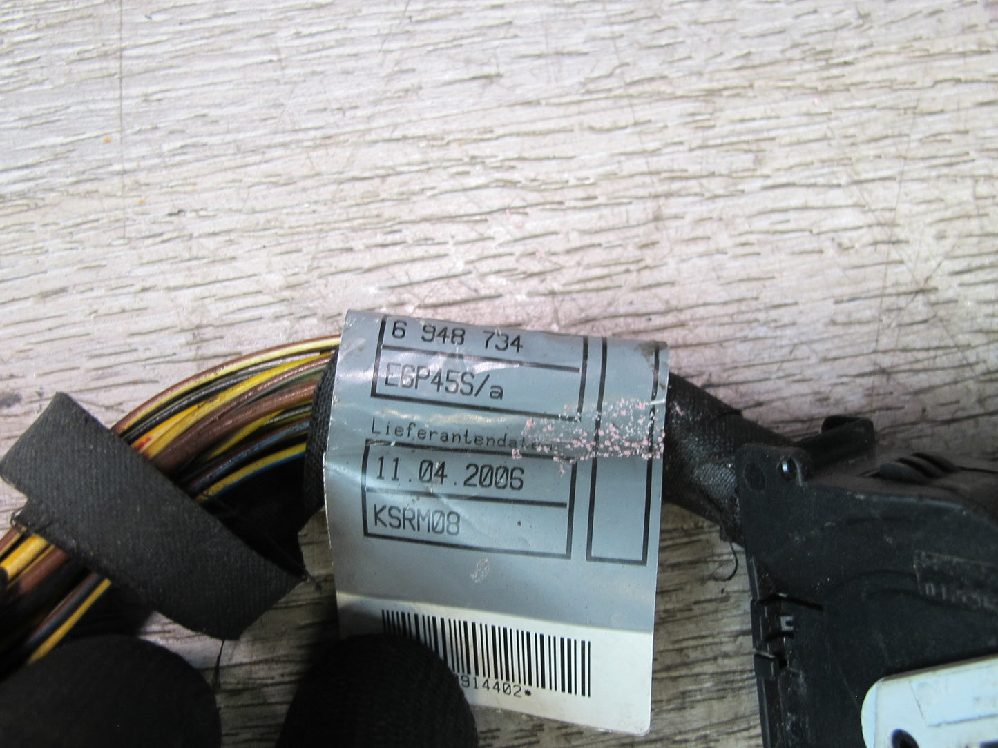 2006-2010 BMW E63 E64 Rear Bumper PDC Parking Distance Sensor Wiring Set