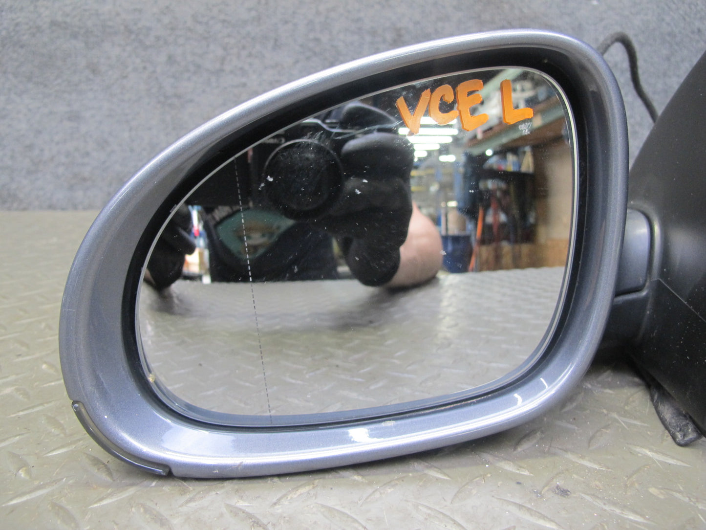 06-09 VW Rabbit GTI R32 Left Door Side View Power Heated Mirror United Gray OEM