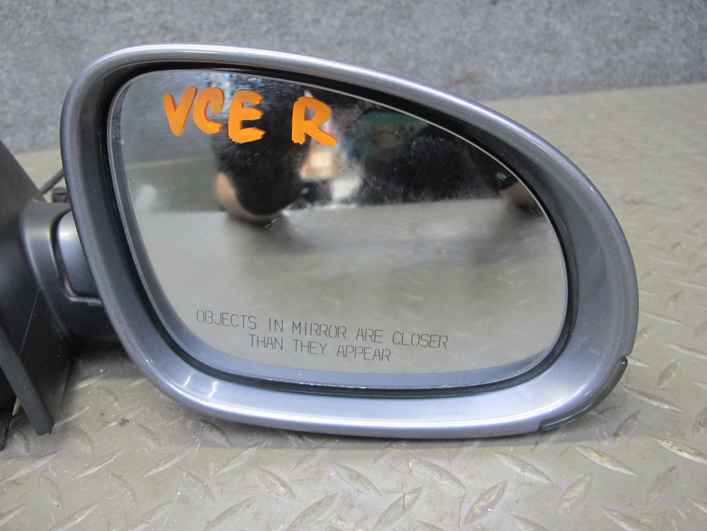 06-09 VW Rabbit GTI R32 Right Door Side View Power Heated Mirror United Gray OEM