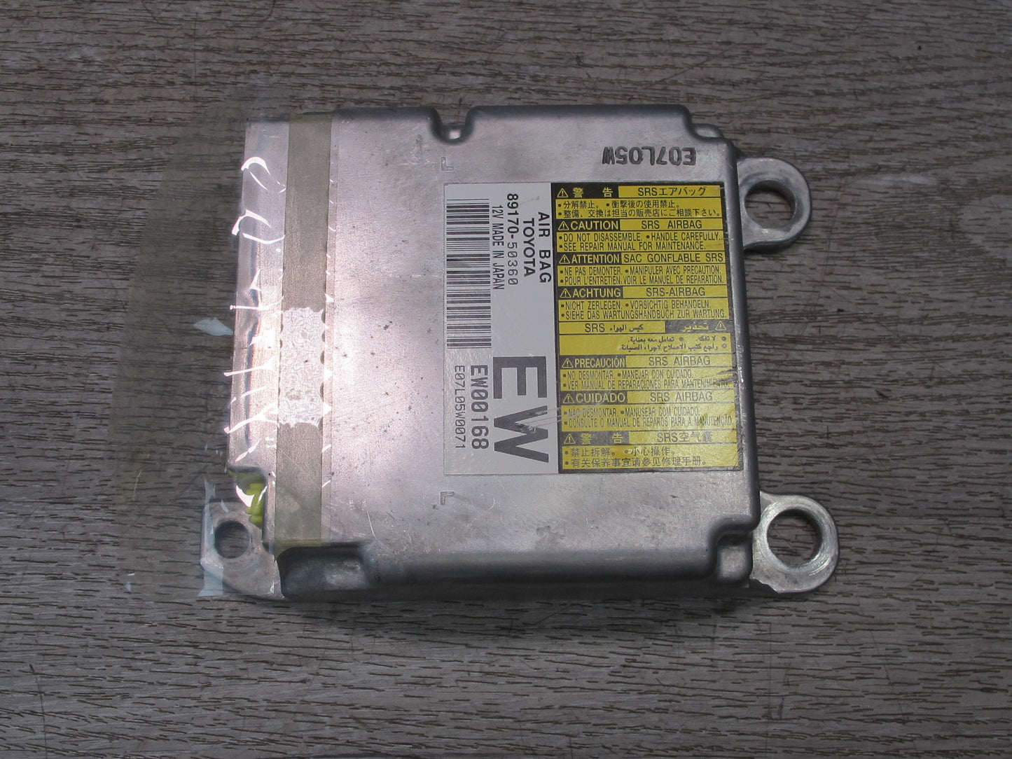 07-09 LEXUS LS600H SRS AIRBAG CONTROL MODULE UNIT 89170-50360 OEM