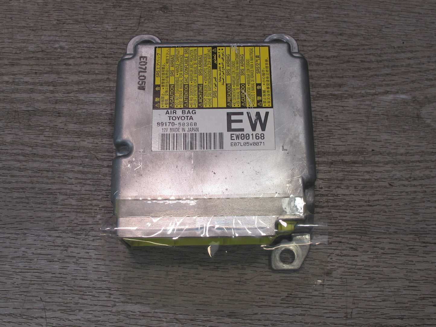 07-09 LEXUS LS600H SRS AIRBAG CONTROL MODULE UNIT 89170-50360 OEM