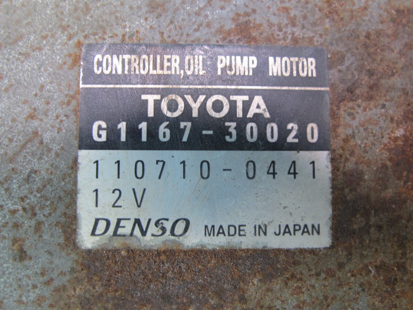 08-12 Lexus UVF46 LS600h Engine Oil Pump Control Module G1167-30020 OEM