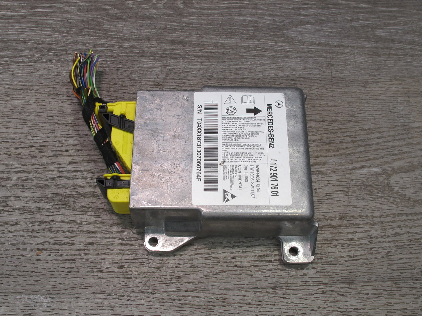12-16 MERCEDES R172 SLK SRS AIRBAG CONTROL MODULE UNIT A1729017601 OEM
