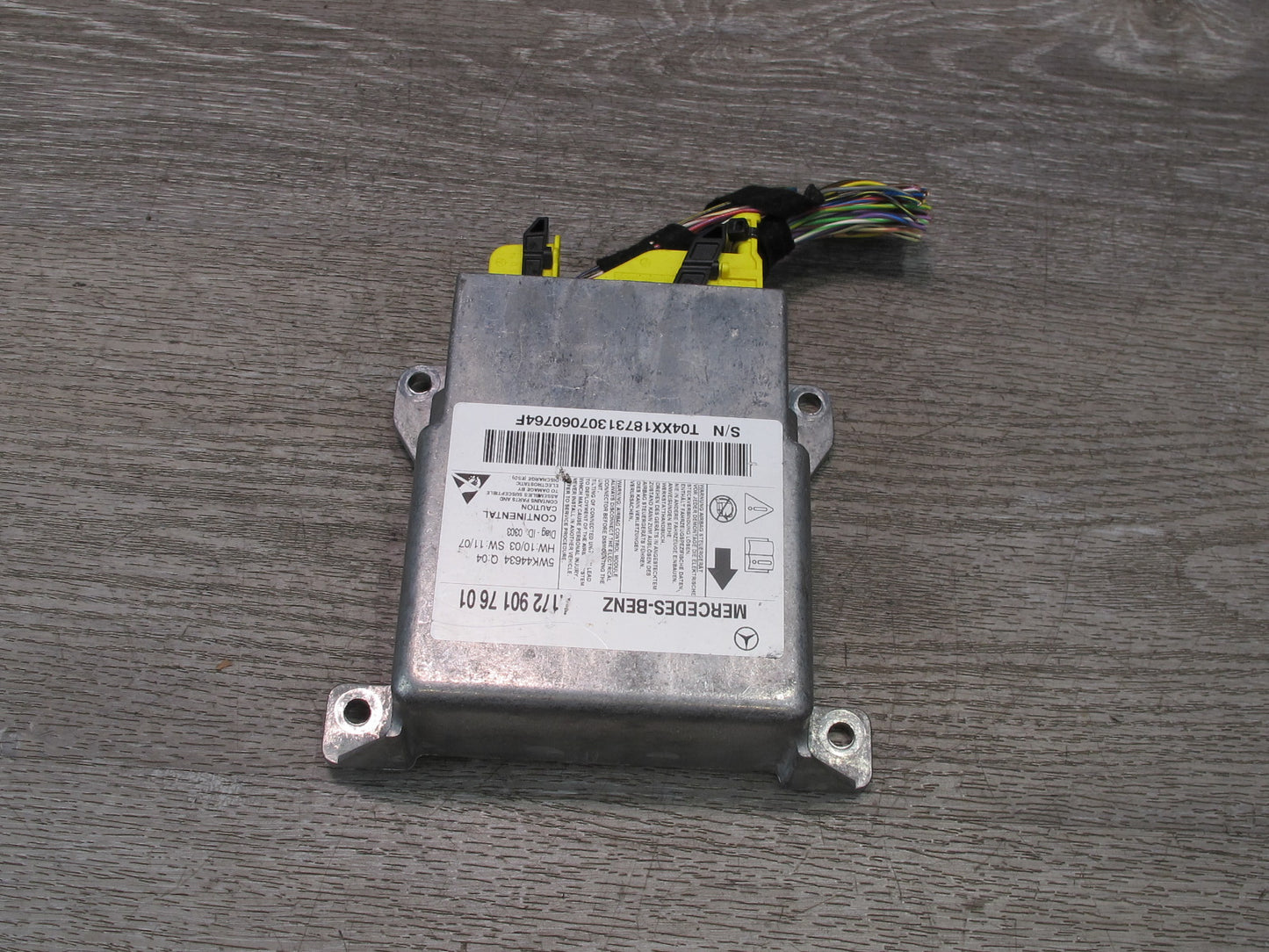 12-16 MERCEDES R172 SLK SRS AIRBAG CONTROL MODULE UNIT A1729017601 OEM