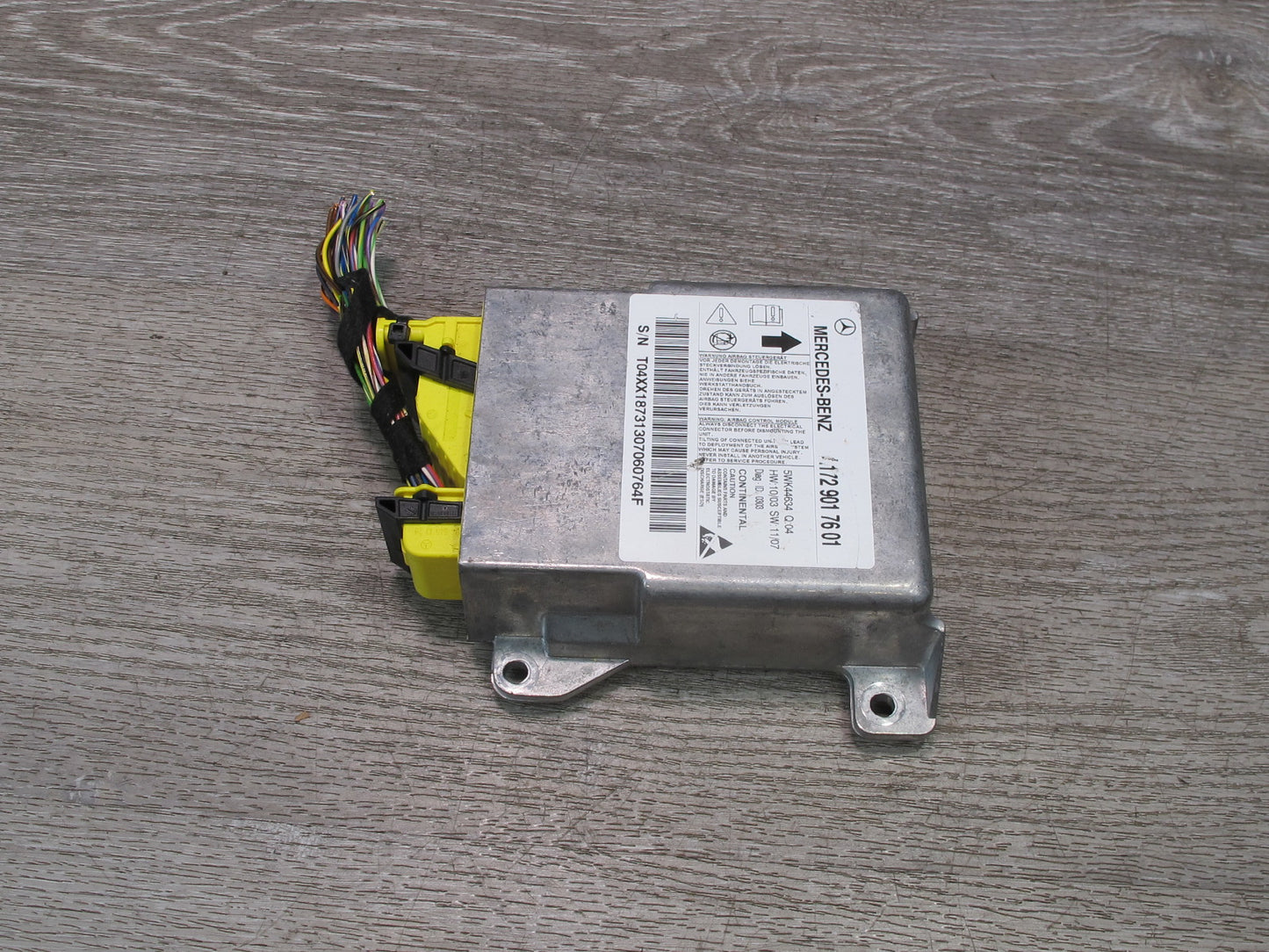 12-16 MERCEDES R172 SLK SRS AIRBAG CONTROL MODULE UNIT A1729017601 OEM
