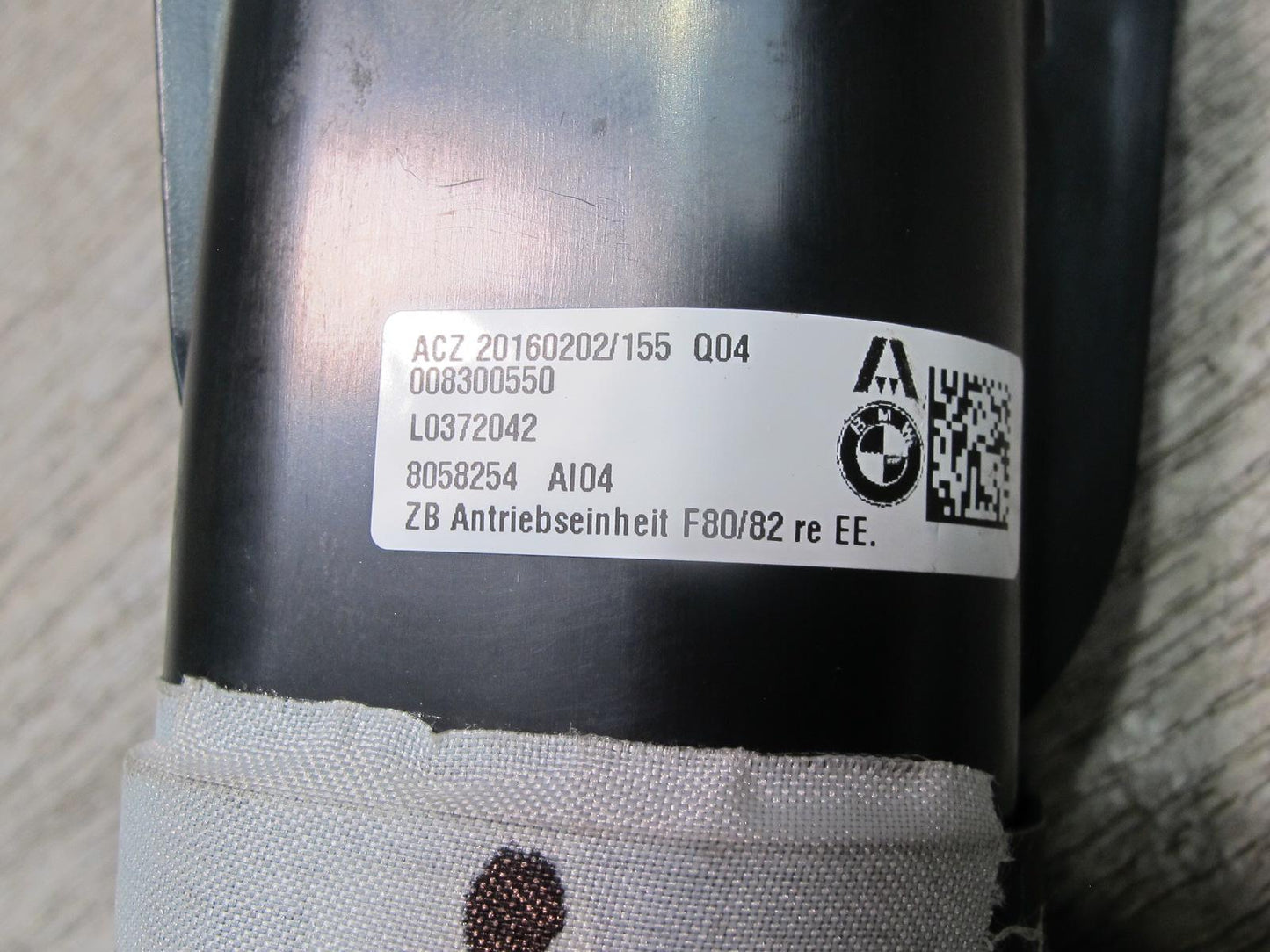 2015-2020 BMW F82 M4 Front Right Seat Pump Valve 8058254 OEM