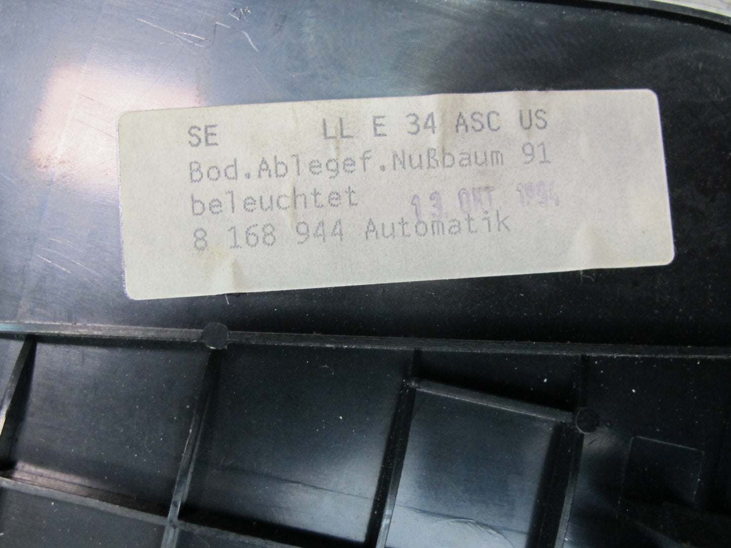 94-95 BMW E34 540i Asc+t A/T Automatic Transmission Shifter Trim w Indicator OEM