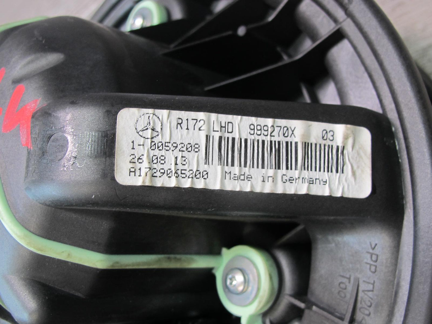 2012-2020 Mercedes R172 SLK SLC A/C Air Conditioning Heater Blower Motor