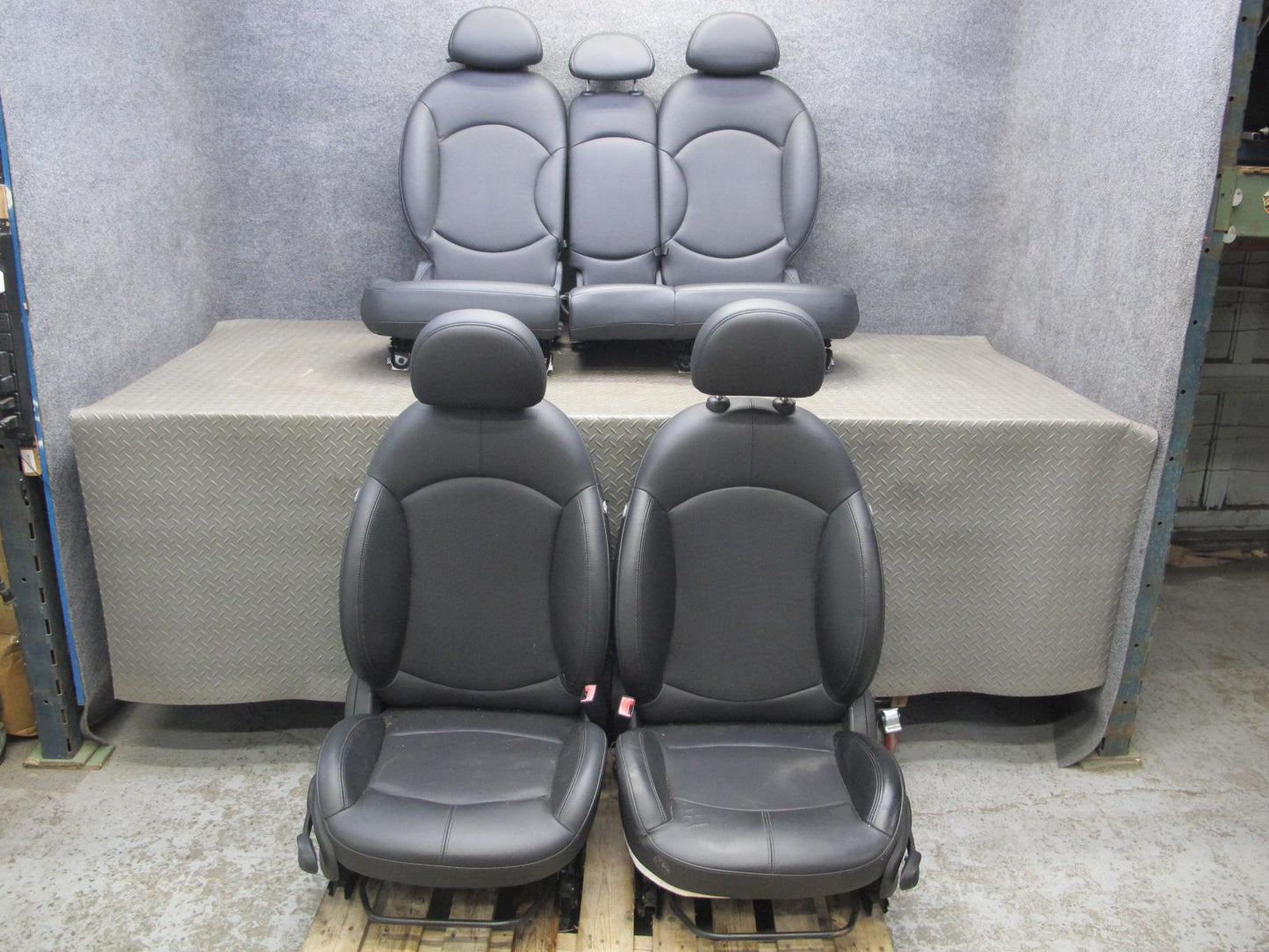 11-13 Mini Cooper R60 Countryman Set of 4 Front & Rear Leatherette Seat OEM